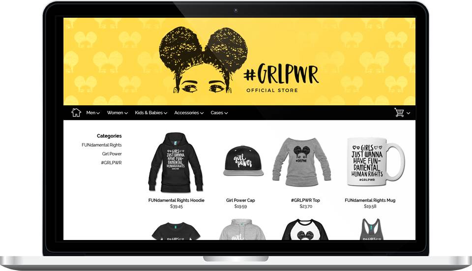 Create your free store online and sell merchandise