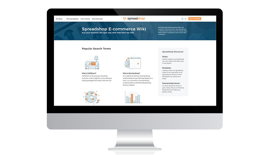 Grow your online merchandise shop with our business tools