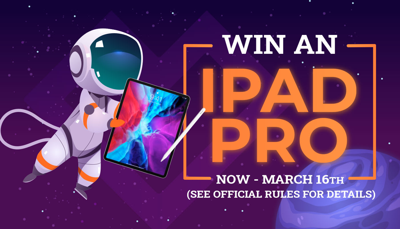 Take this week’s challenge for a chance to win an iPad Pro