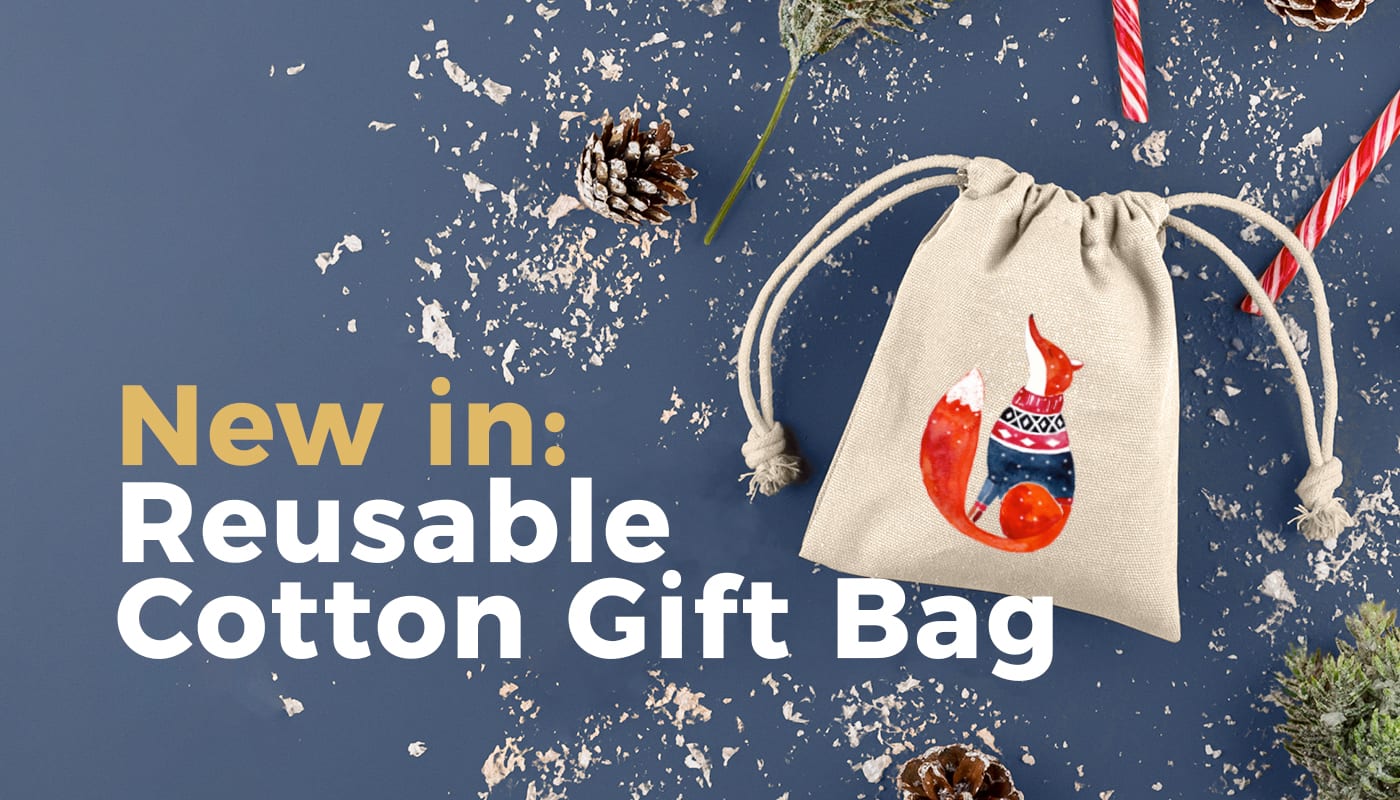 New in: Reusable Cotton Gift Bag