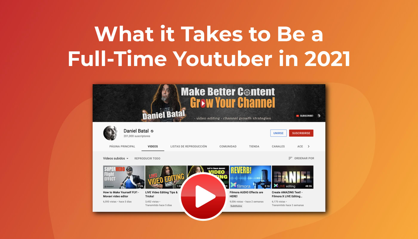 What it Takes to Be a Full-Time Youtuber in 2021