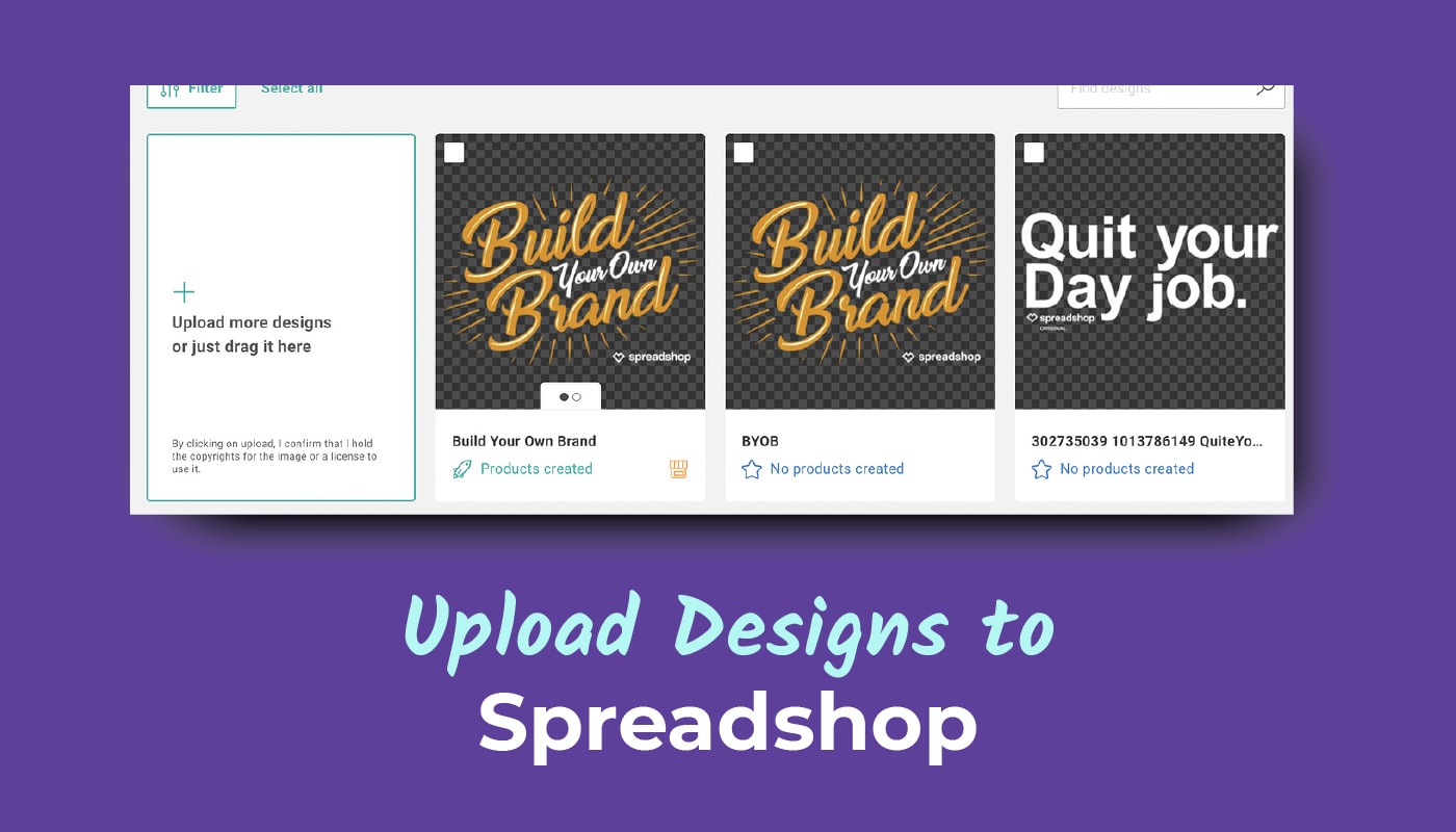 Upload Designs to Spreadshop