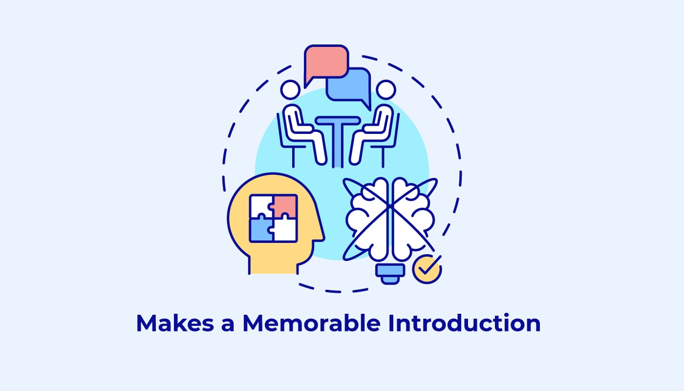 make a memorable introduction