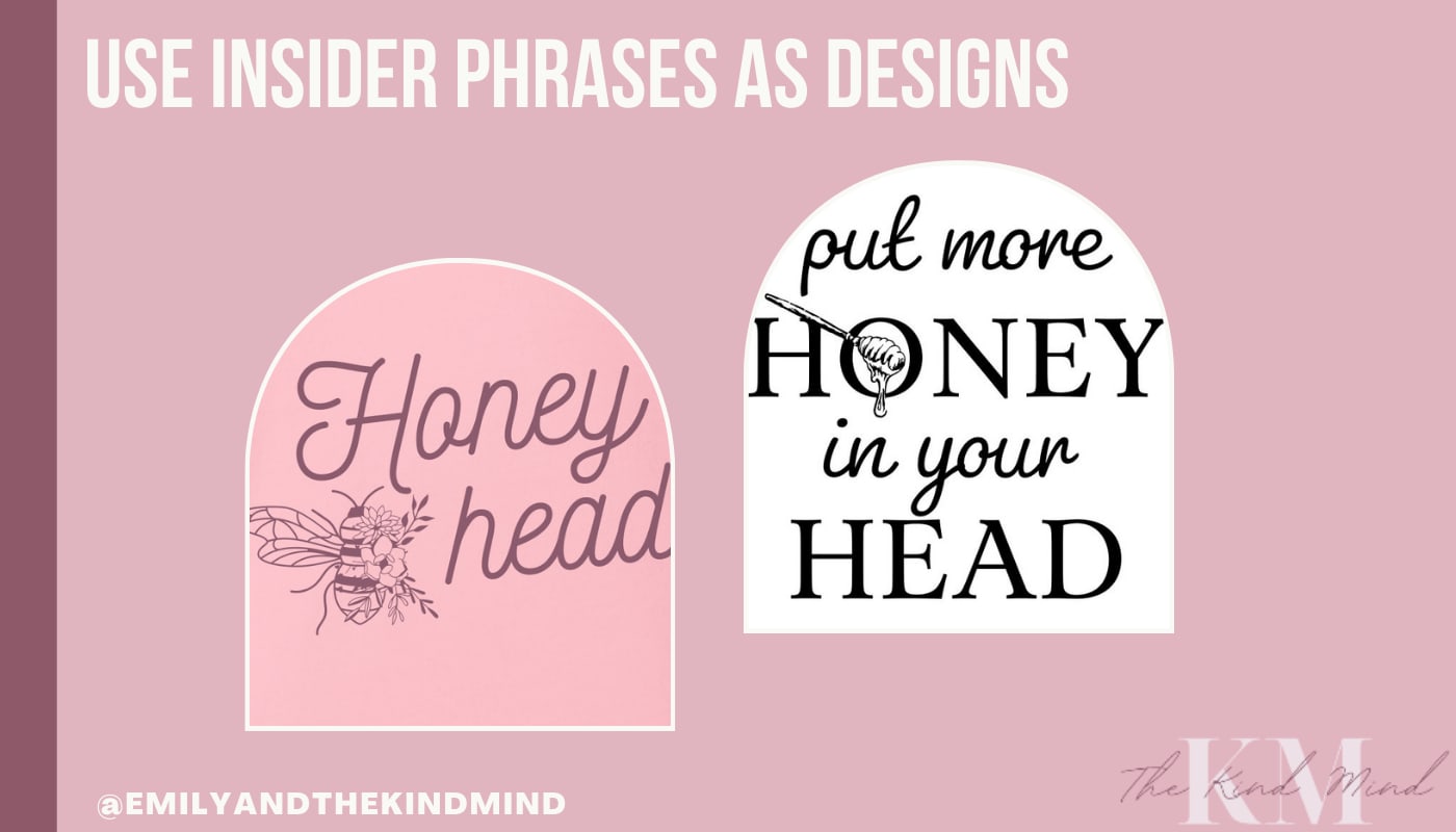 use phrases as designs