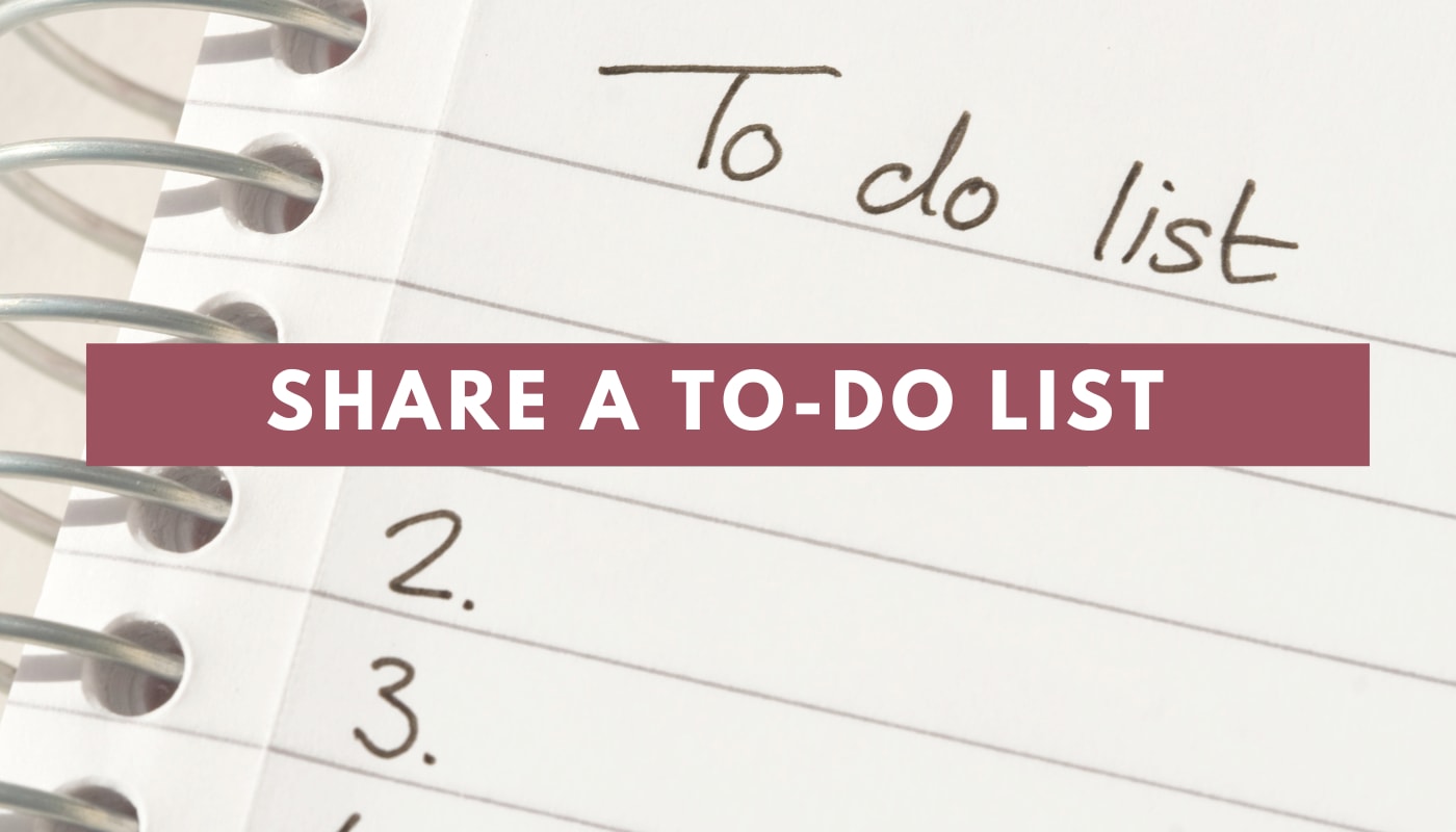 share a to-do list