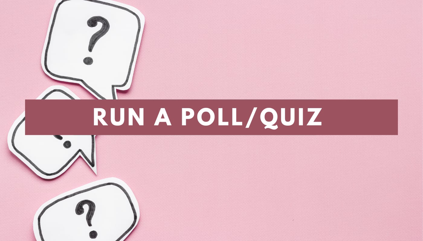 run a poll