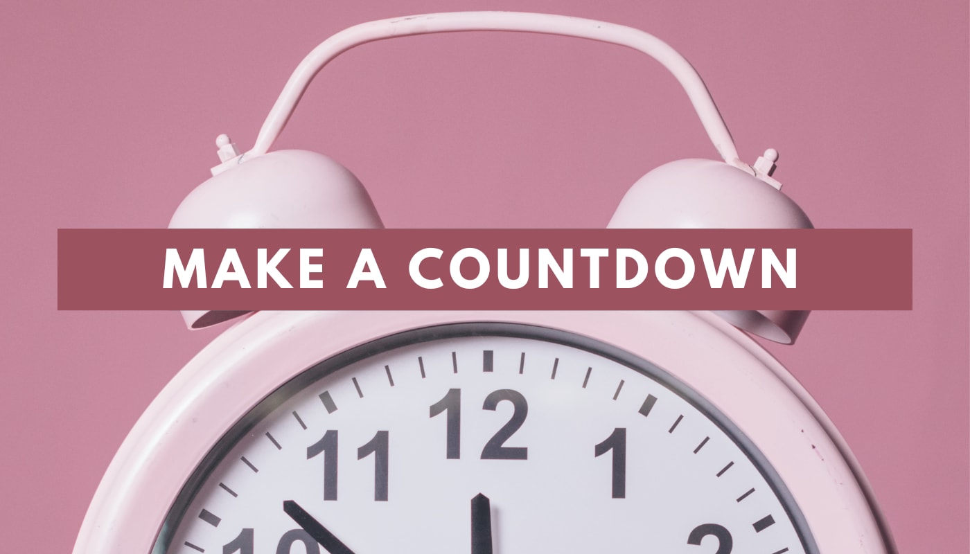 make a countdown