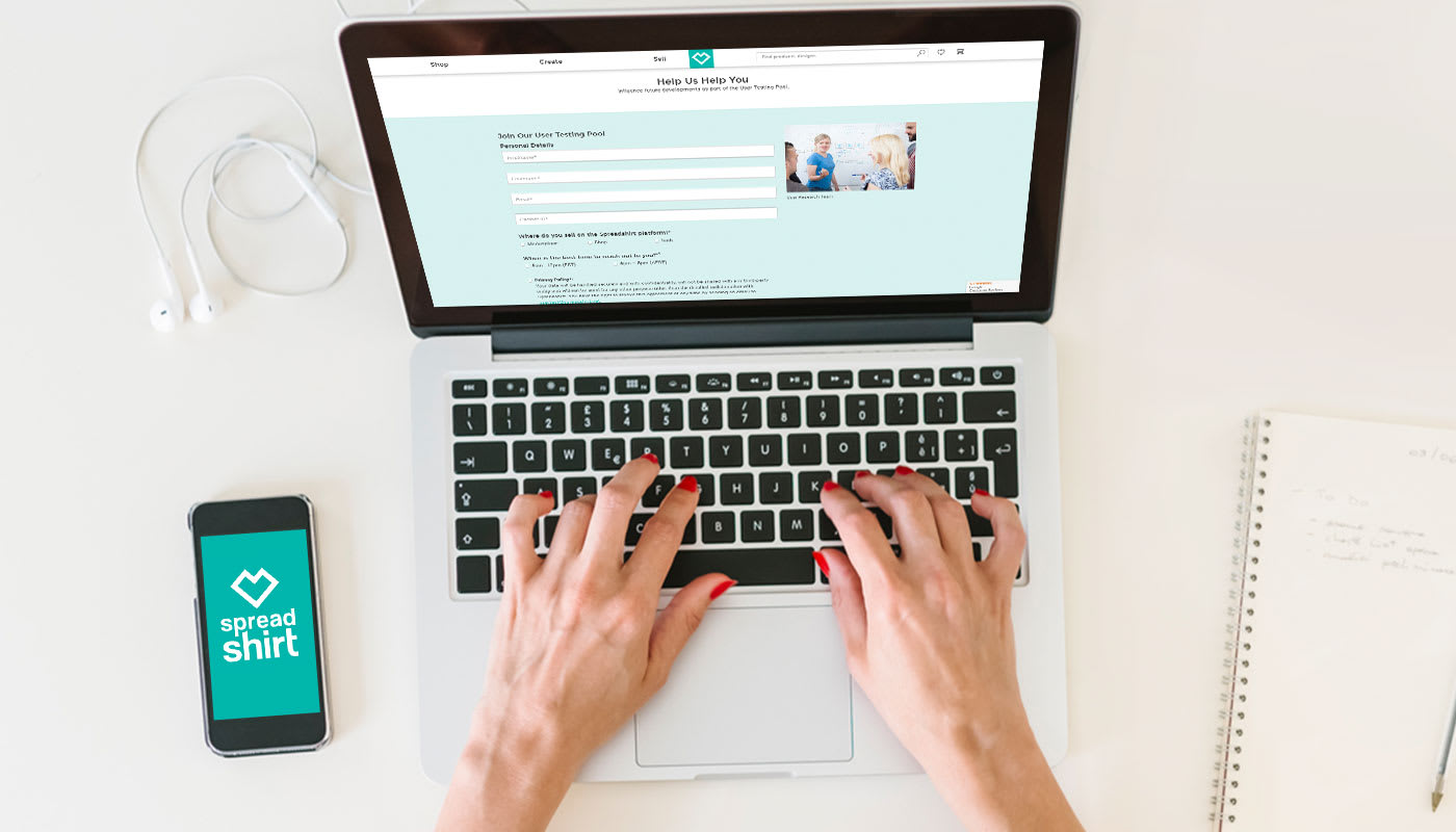 Entscheide Spreadshirts Zukunft als Testnutzer mit