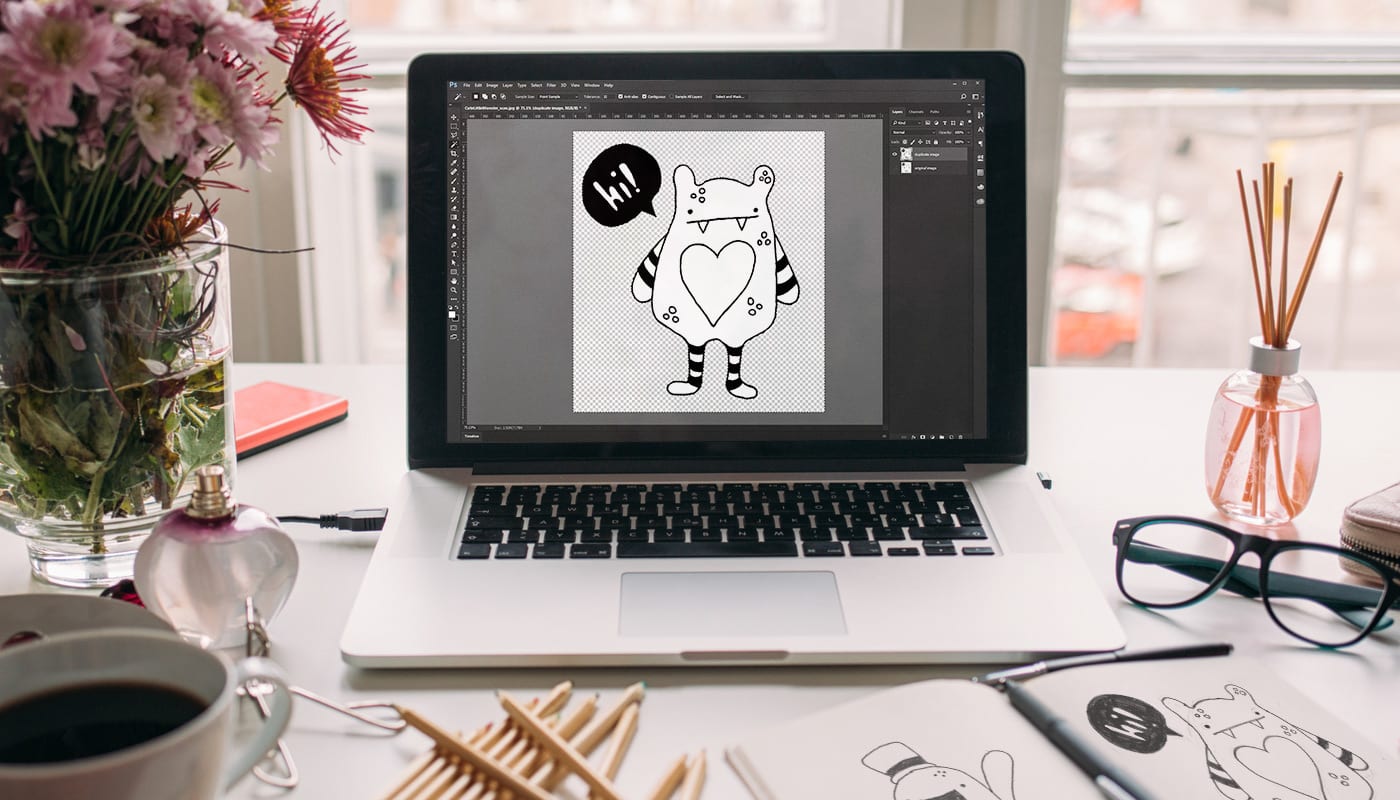 Digitalisiere Deine Zeichnungen: Photoshop