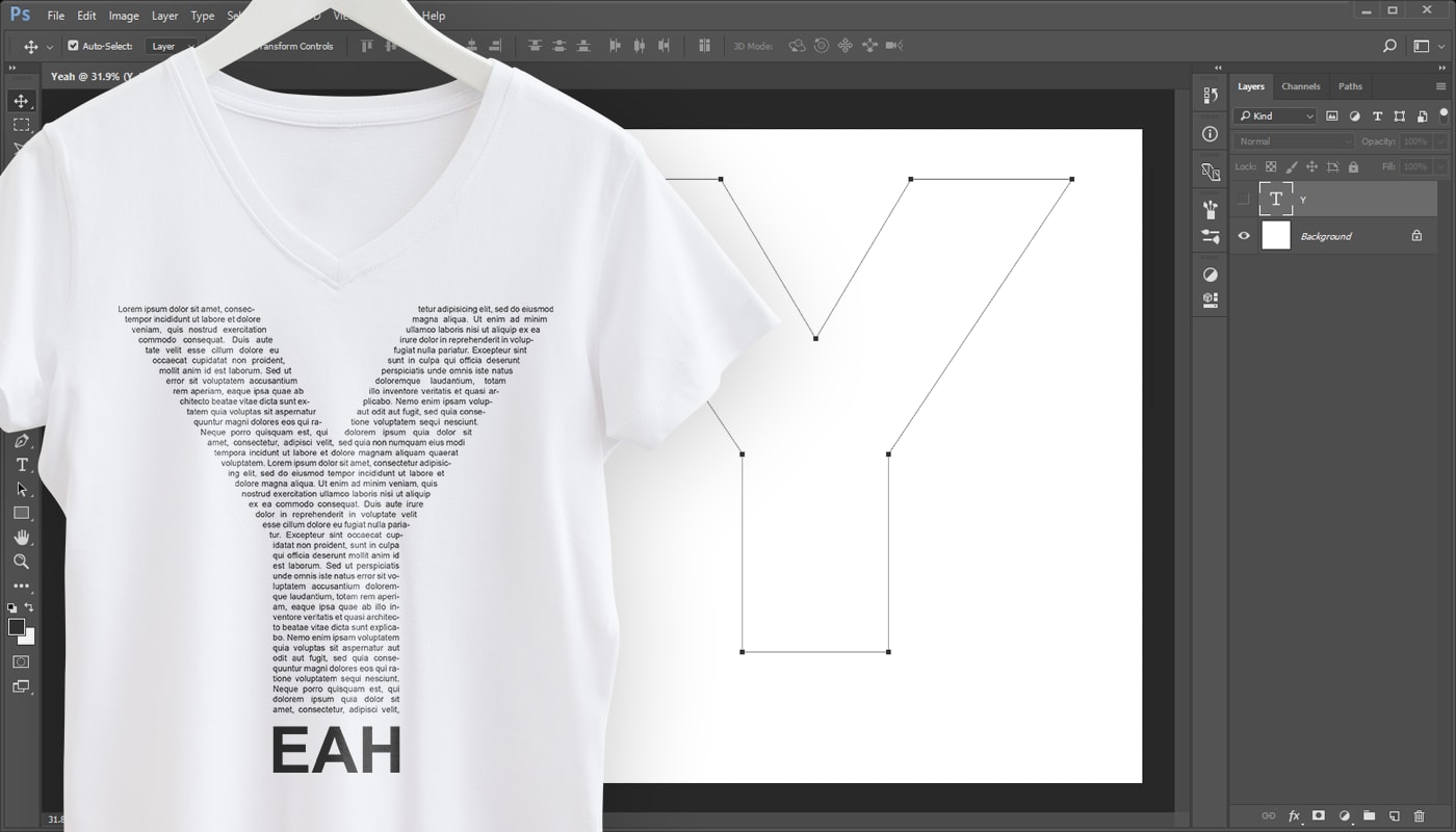 Typografie Designs: Photoshop gestalten