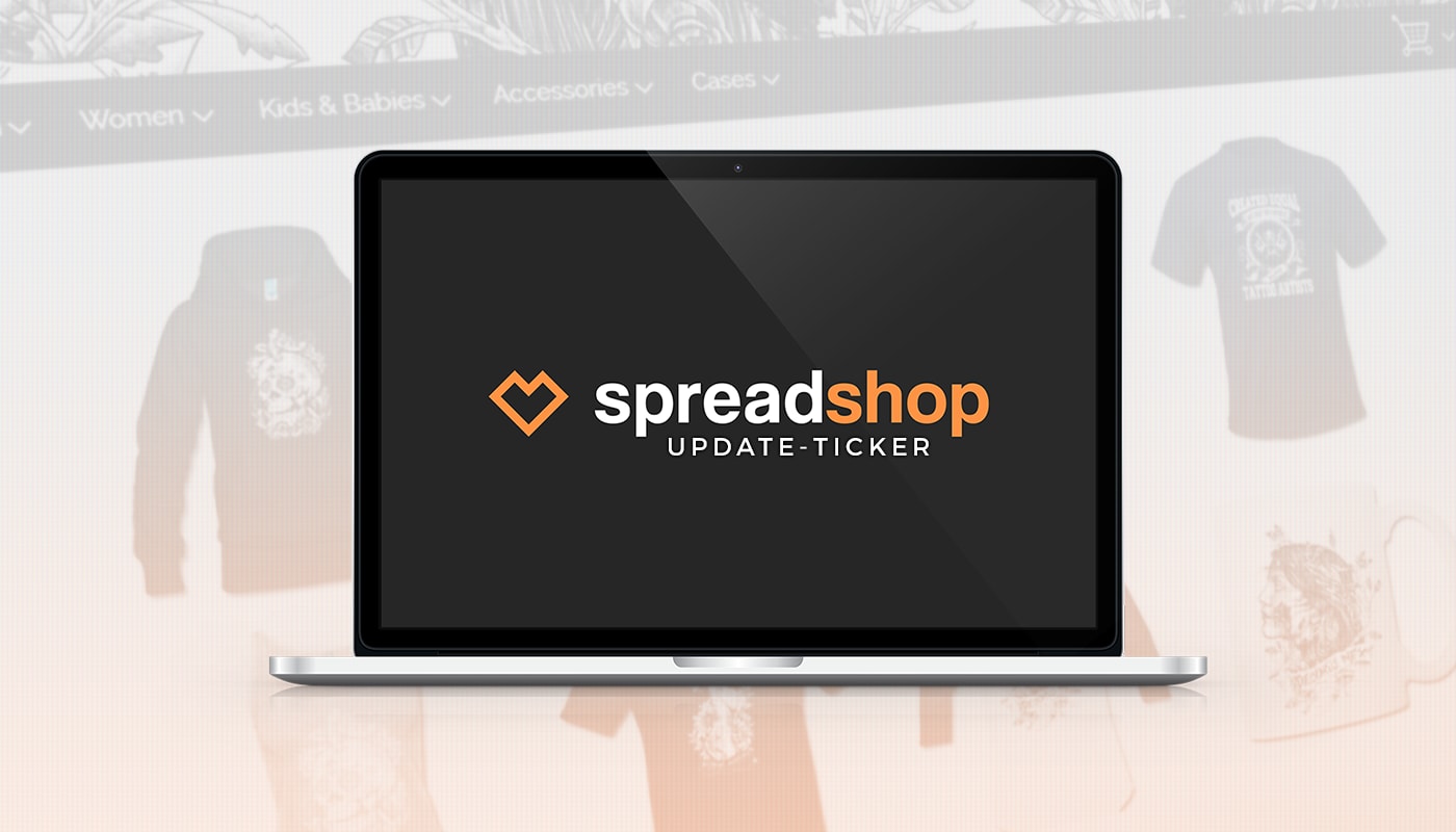 Spreadshop Update-Ticker: eine neue Backend-Suche