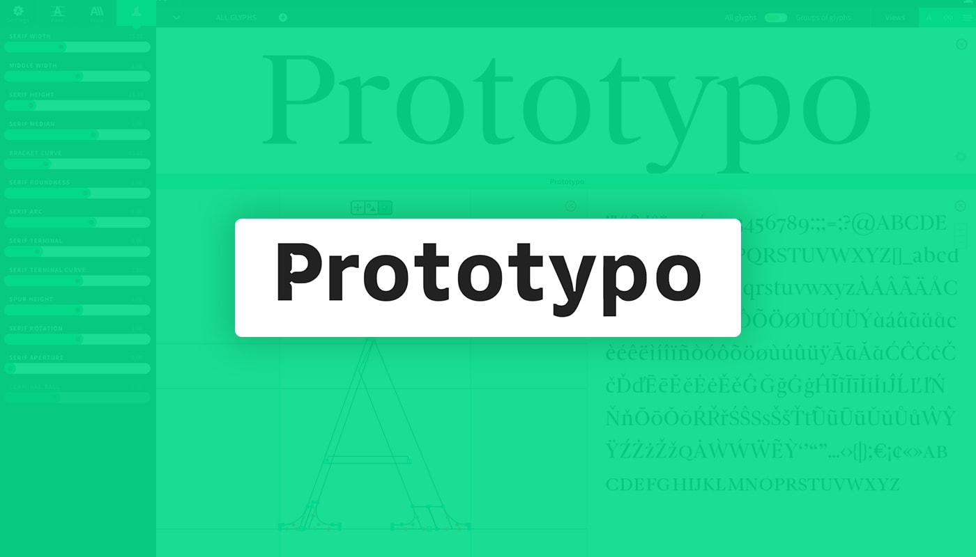 Gestalte Deine Typo mit Prototypo