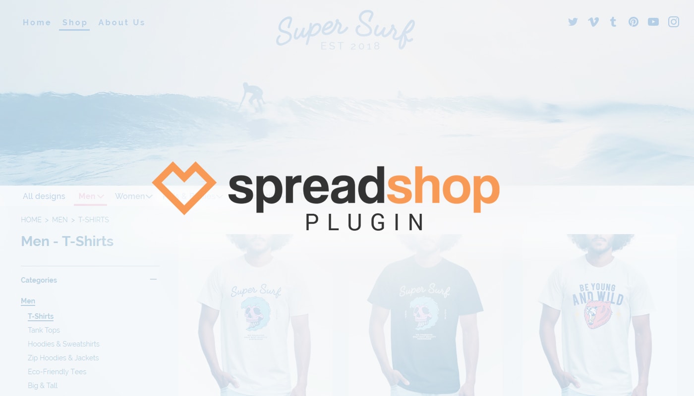 Spreadshop Plugin für WordPress