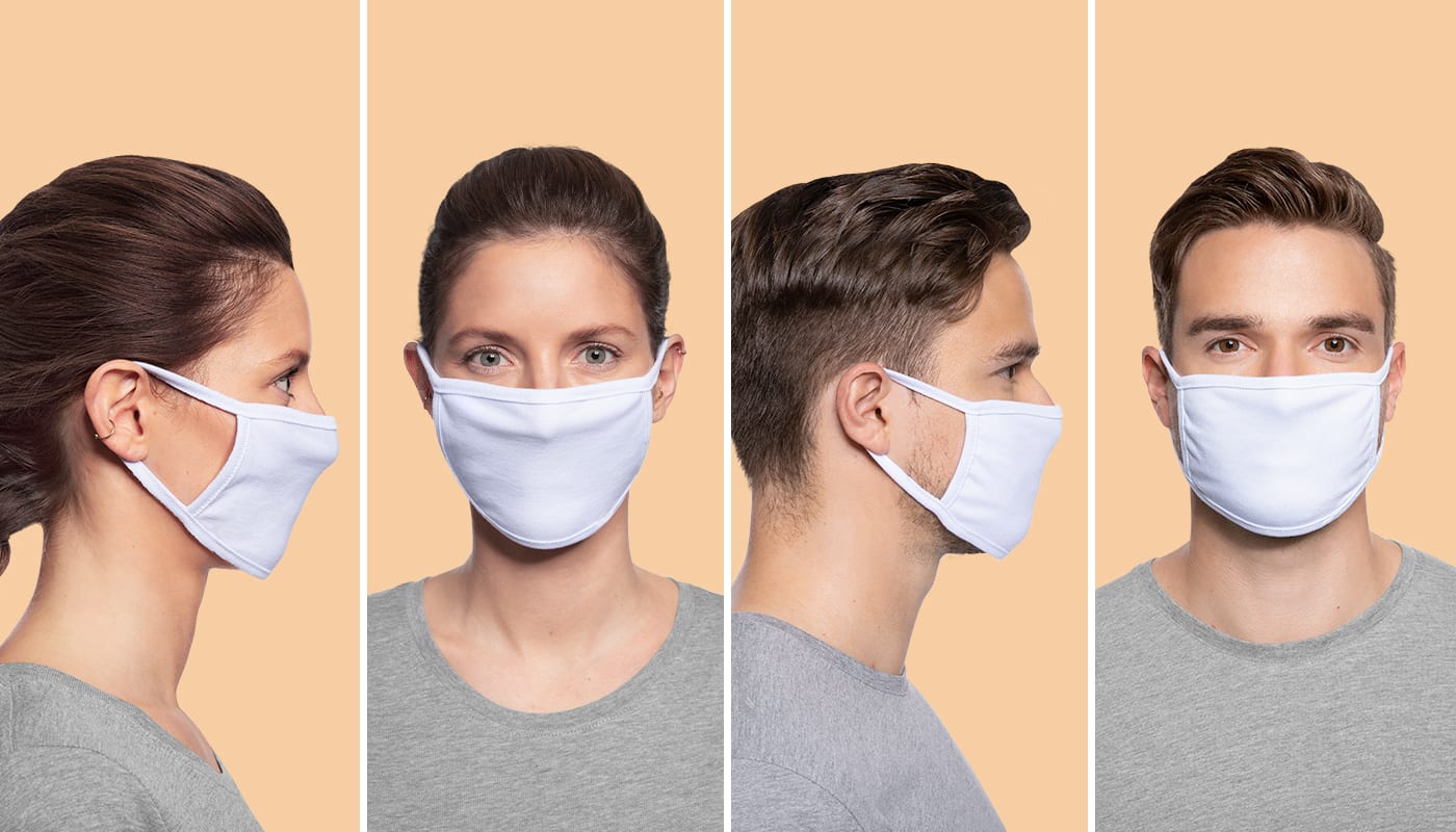 Maske auf! Neue Modelfotos für Deinen Shop