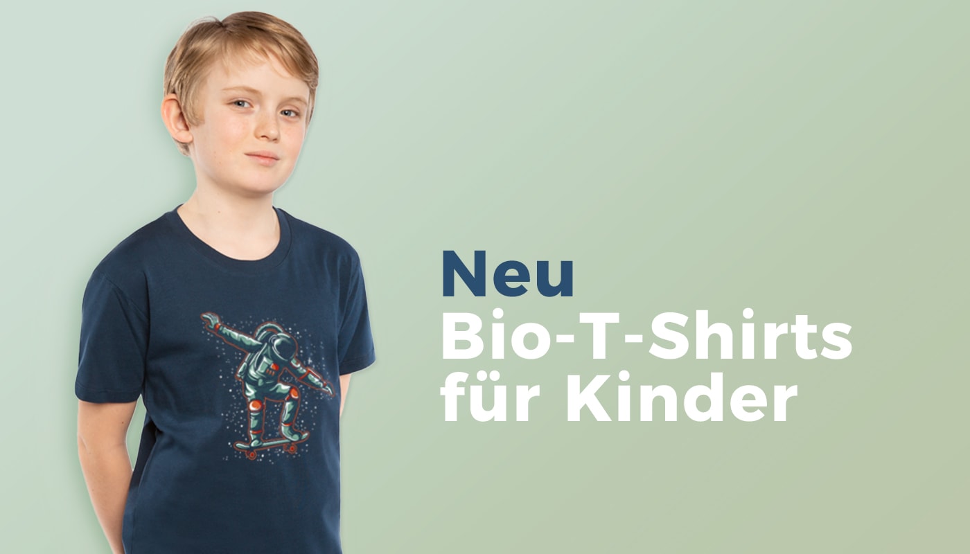 NEU: Premium Bio-T-Shirts für Kinder