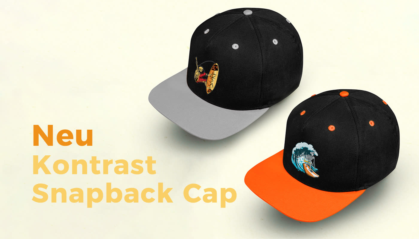 Kontrast Snapback Cap – jetzt neu
