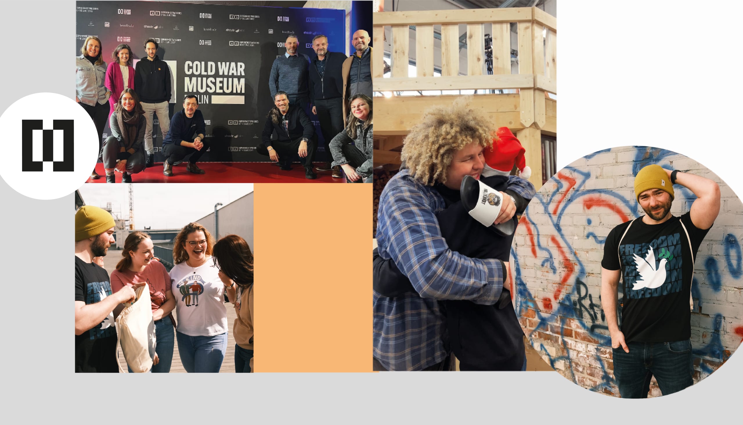 Collage aus Bildern. Verschiedene Events. Guppenfotos.