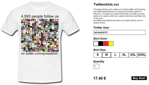 Twittershirt - Beispielapplikation